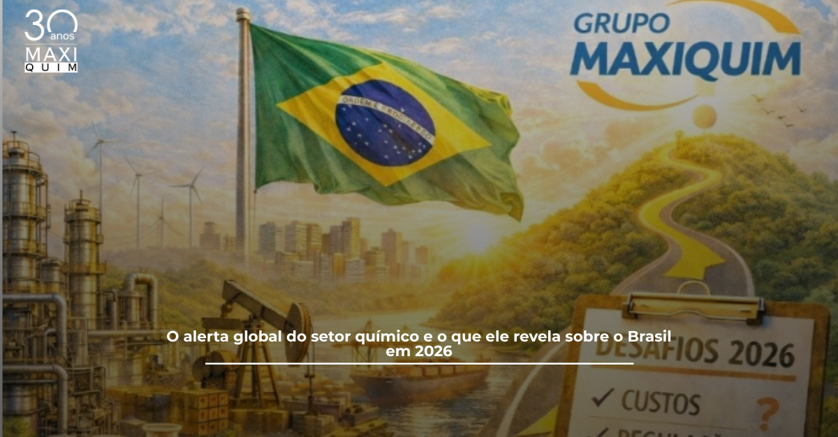 O alerta global do setor químico e o que ele revela sobre o Brasil em 2026